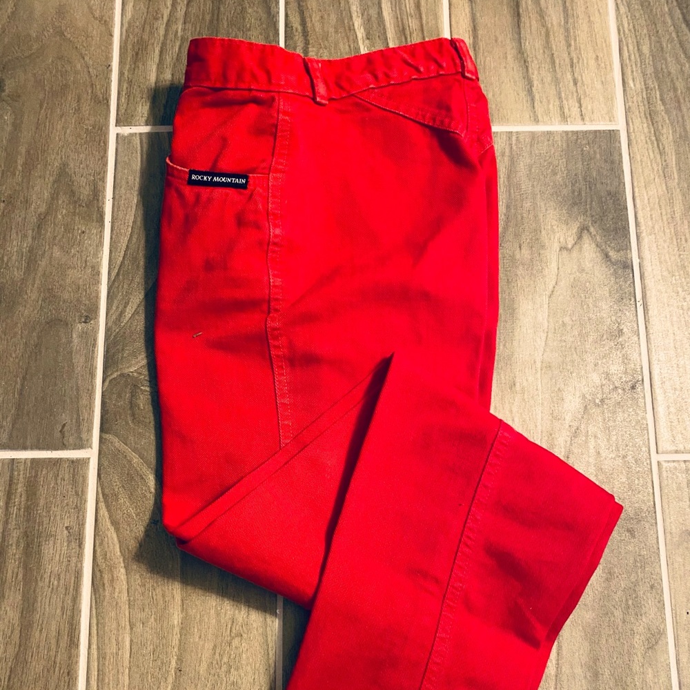 Rocky Mountain ROCKIES Red Super High Rise Straight Leg Vintage 90s Jeans 24/32